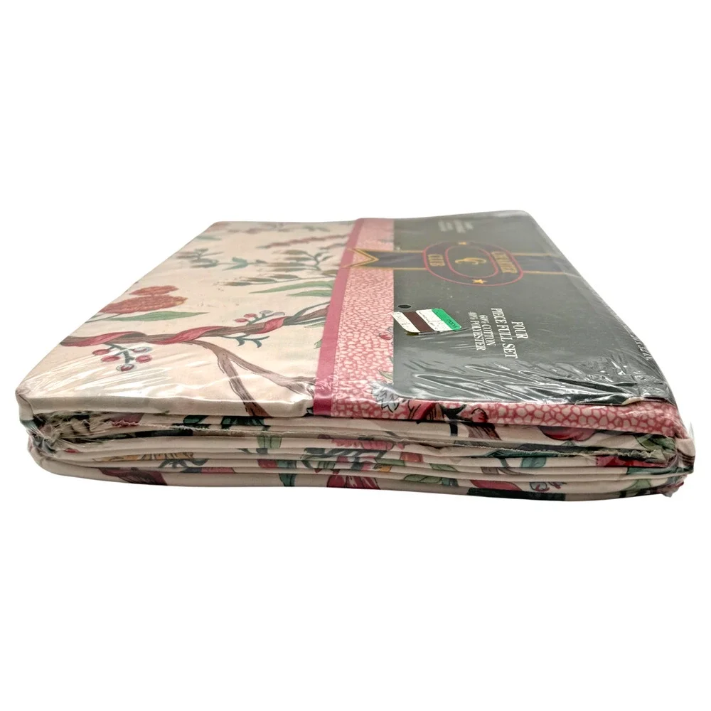 Charter Club 4 pc Full Double Sheet Set Ming Blossom Floral 604409 NOS Sealed